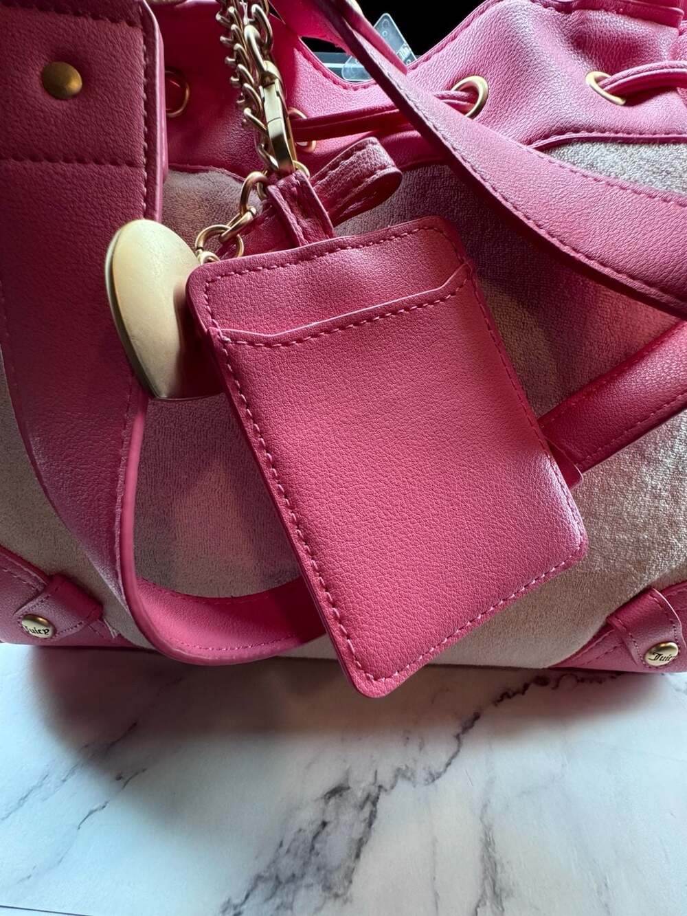 Juicy Couture Lovers Club Daydreamer Tote Bag in Pink Y2K - Picture 3 of 7